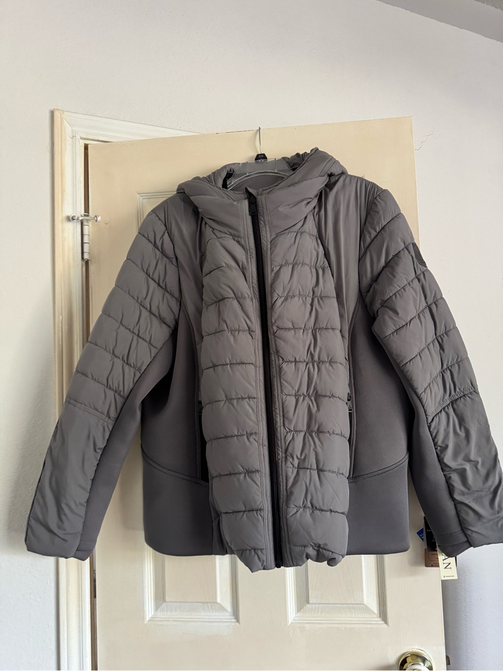 Women’s Bernardo Quilted Hooded Jacket - Gray